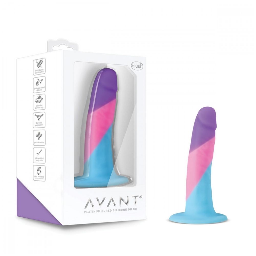 Avant D15 Vision of Love shown inside the box and outside of the box, standing upright on its suction cup base