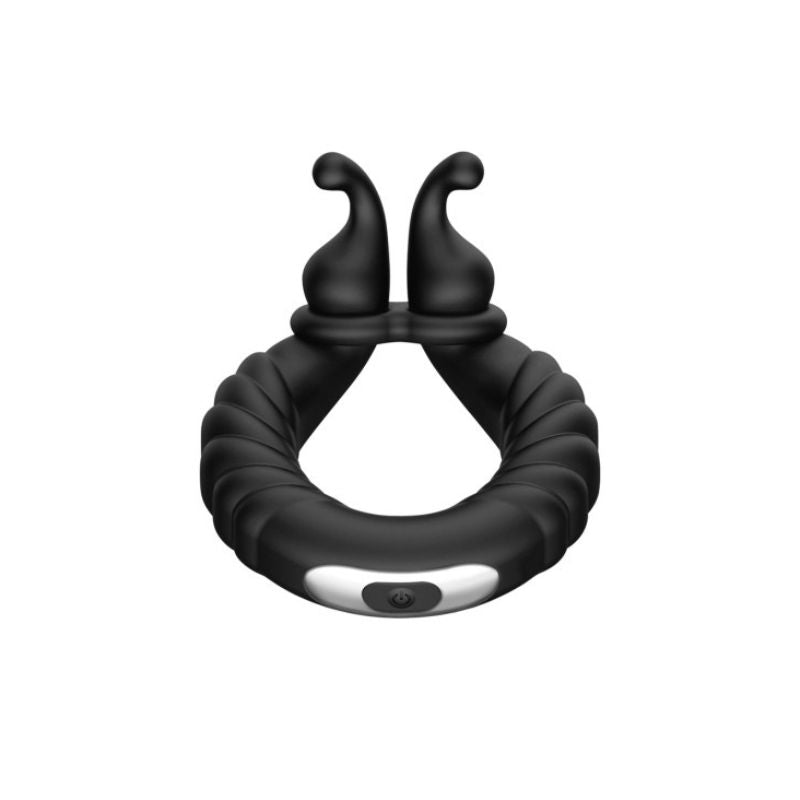 FORTO F-24 Textured Vibrating C-Ring in the black color