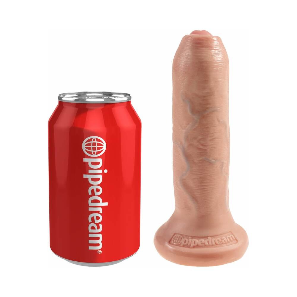 6 in. Uncut Cock With Moveable Foreskin-