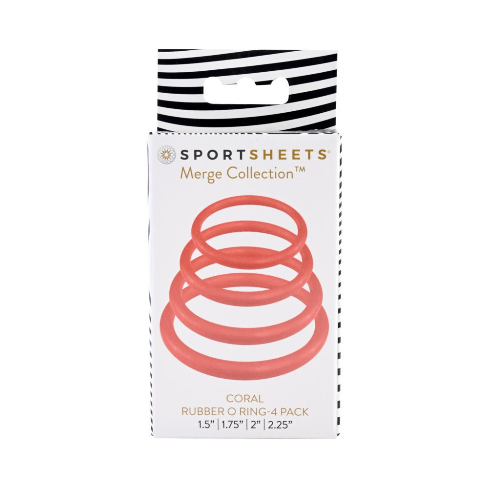 Sportsheets Merge Collection Rubber O-Ring 4-Pack