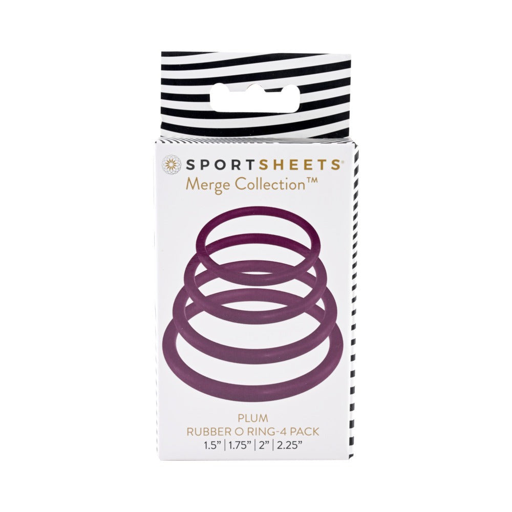 Sportsheets Merge Collection Rubber O-Ring 4-Pack