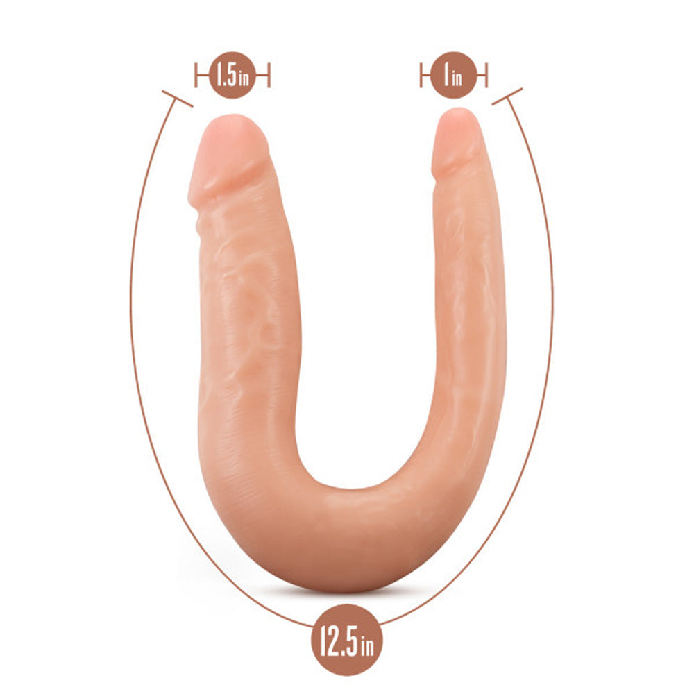 Dr. Skin Silicone Dr. Double Realistic 12 in. Dual-Ended Dildo