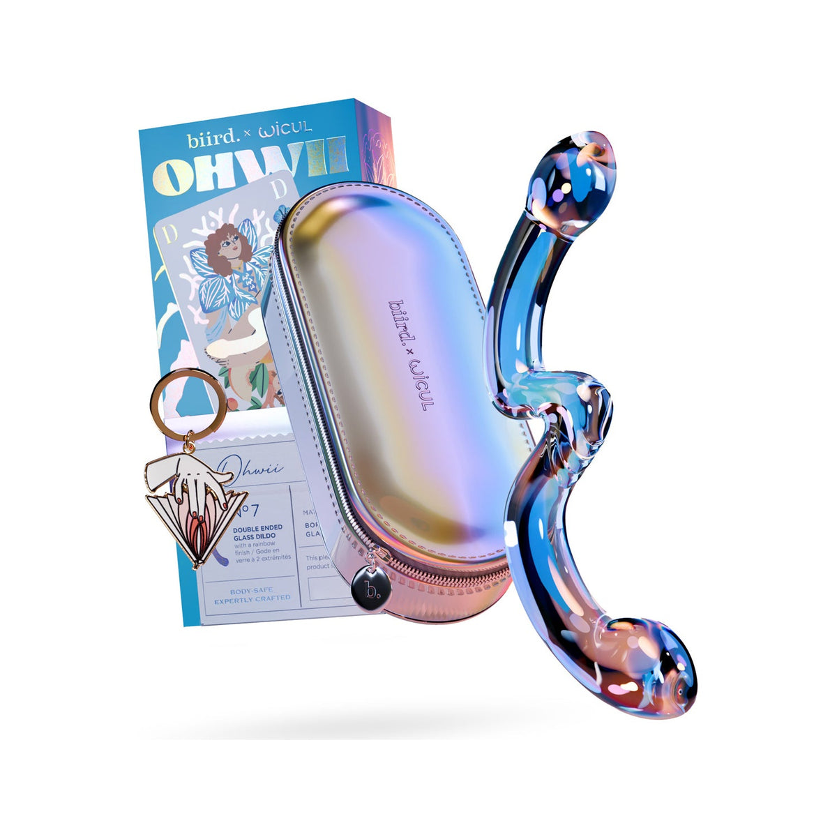 Biird x Wicul OhWii Double-Ended Glass Dildo for G-Spot & P-Spot - Shop ...