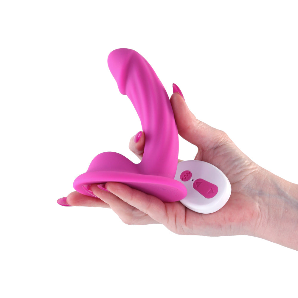 Colours Curve Vibrating 5 in. Dildo Teal