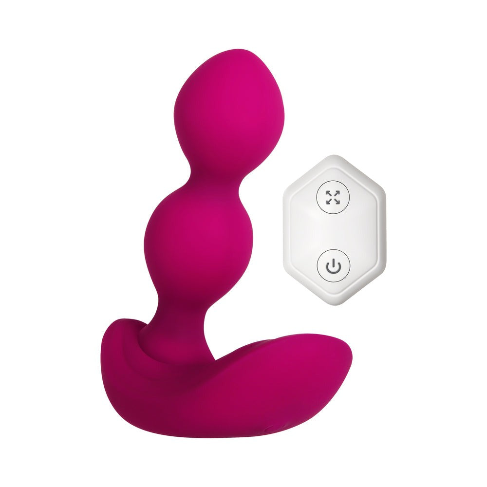 Bubble Butt Inflatable Vibrating Anal Plug With Remote Control