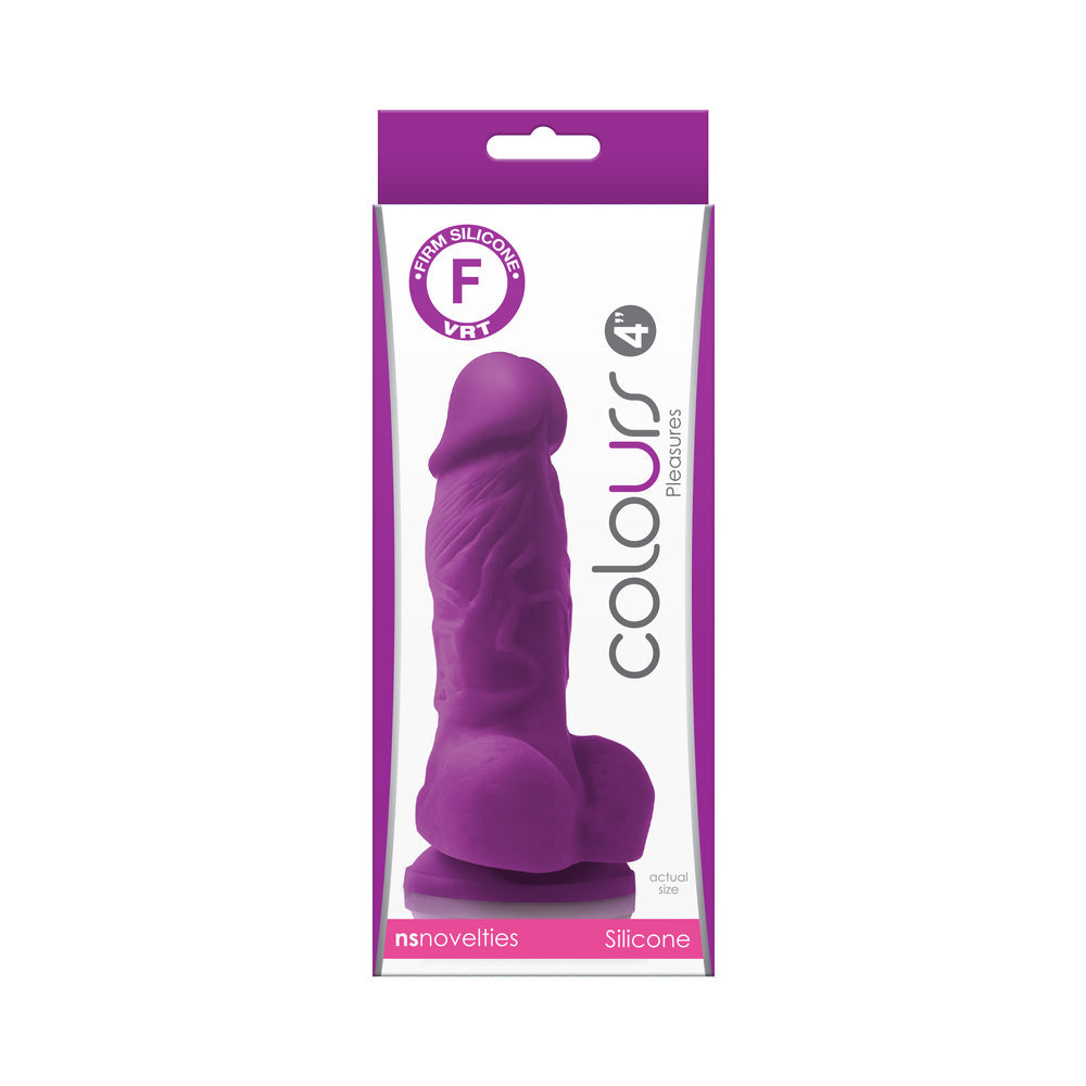 ColoursPleasures4in.Dildopurplebox