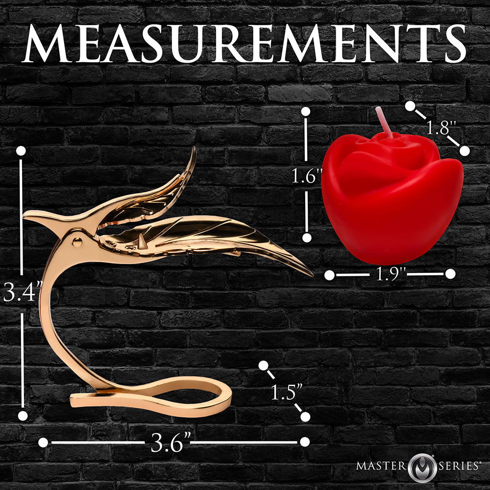 MasterSeriesBurningPassionRoseCandlewithHoldermeasurements
