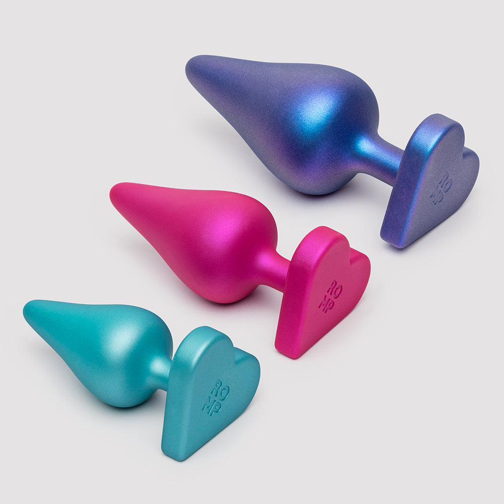 ROMP Luster Anal Plug Set top view angle