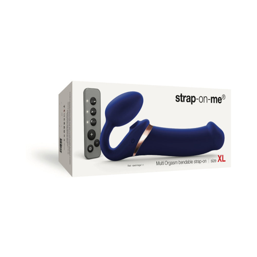 Strap-On-MeMultiOrgasmBendableStraplessStrap-OnBlueextralarge