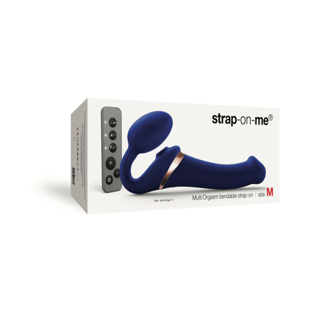Strap-On-MeMultiOrgasmBendableStraplessStrap-OnBluemedium