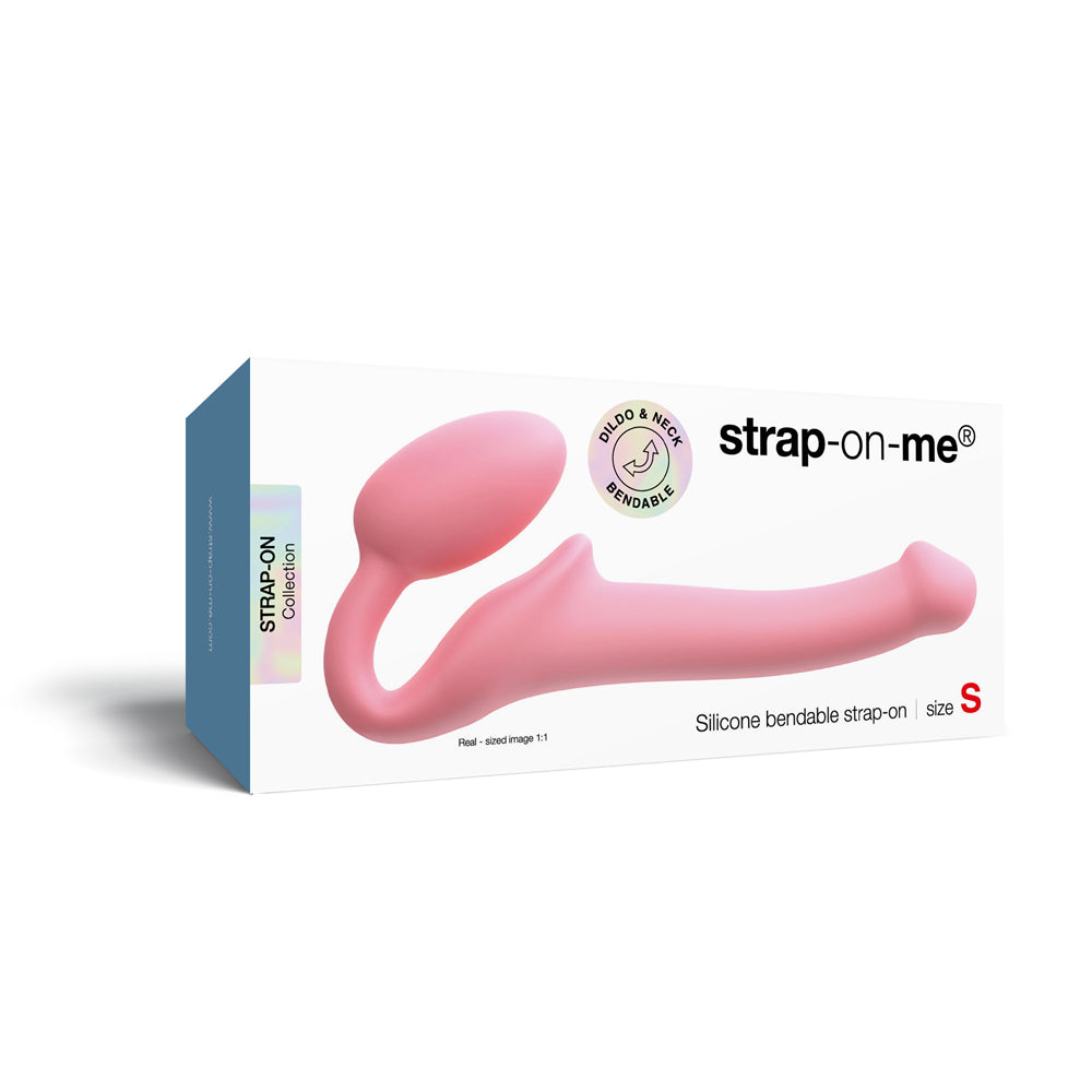 Strap-On-MeSiliconeBendableStraplessStrap-OnPinkSmall