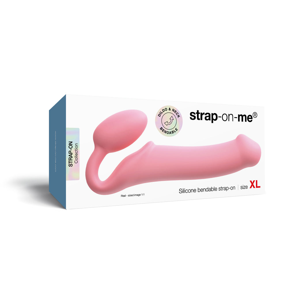 Strap-On-MeSiliconeBendableStraplessStrap-OnPinkextralarge