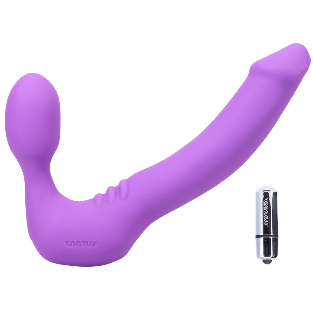 TantusStraplessClassicVibratingDildoandbulletvibe