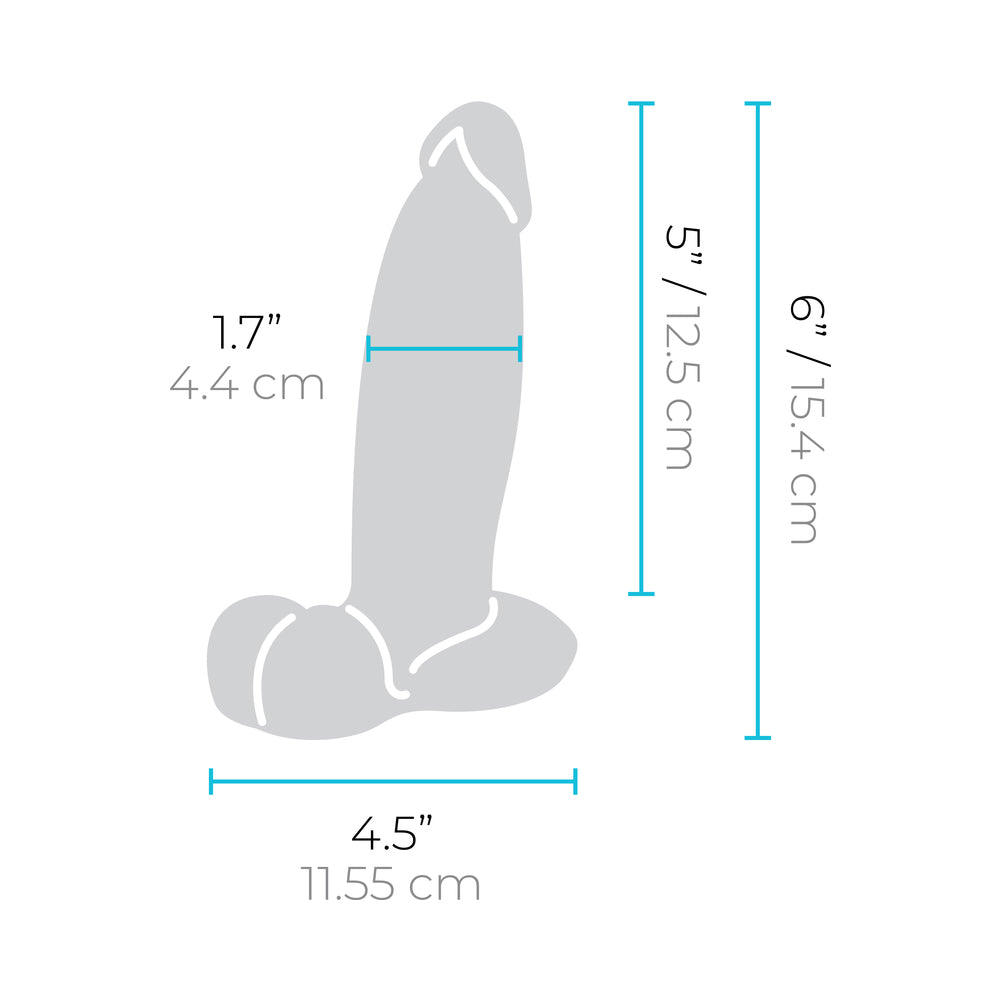 b-Vibe Slipskin Realistic Silicone Dildo 6 in.