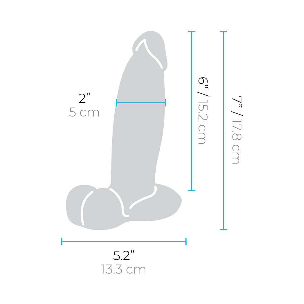 b-VibeSlipskinRealisticSiliconeDildo7in.sizeinfographic