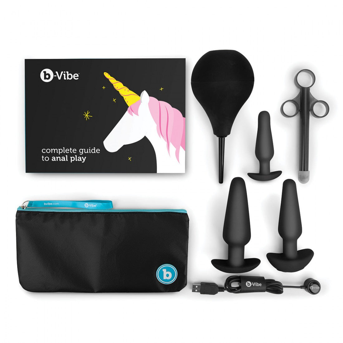 B-Vibe Anal Training Set - Black-