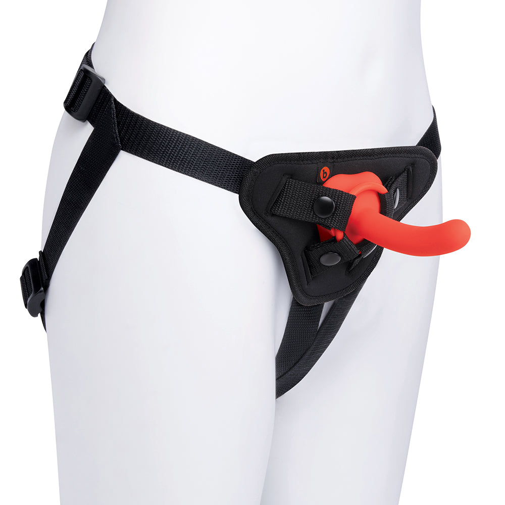b-Vibe Beginners Strap-On Harness Set with 5 in. Silicone Dildo-