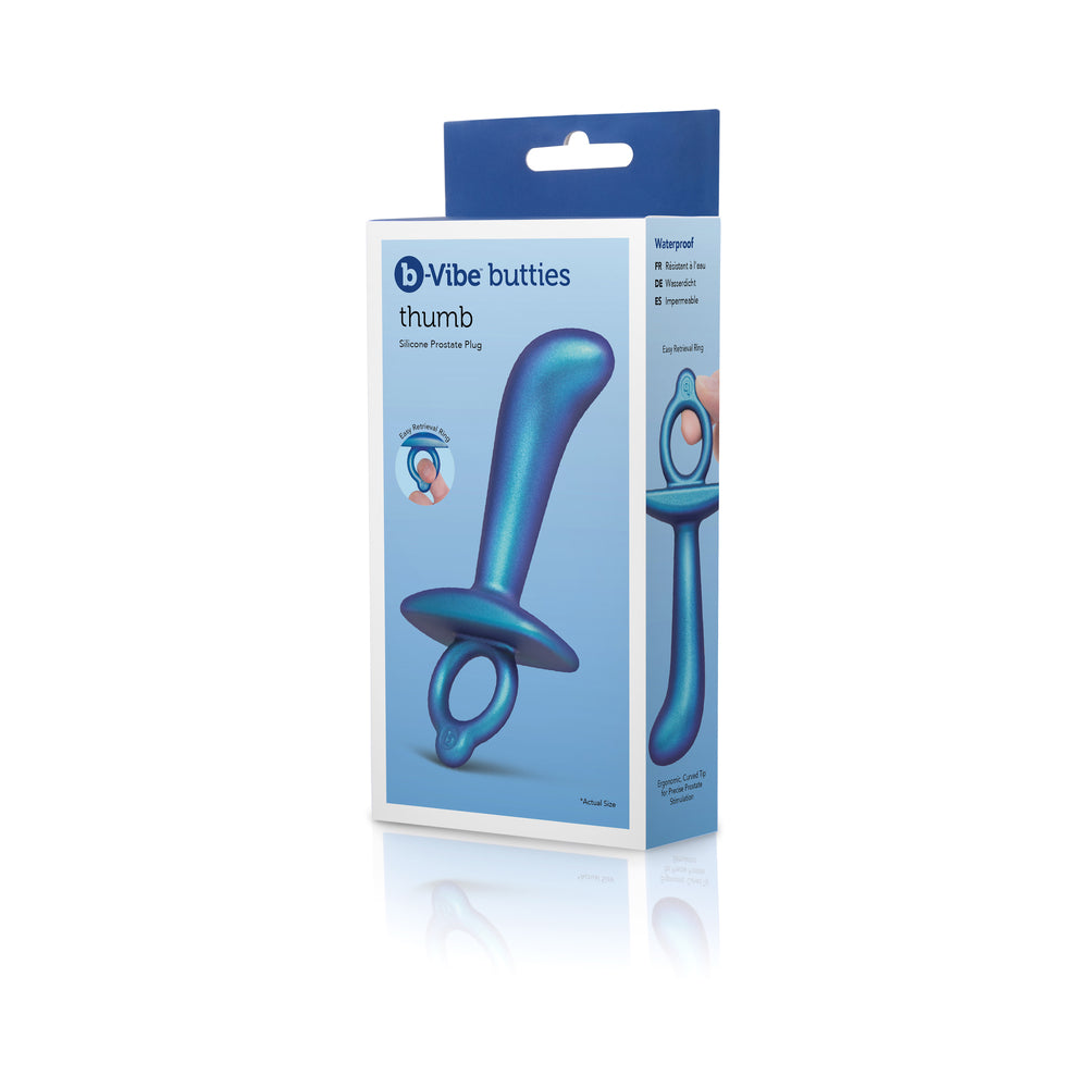 b-Vibe Butties Thumb Silicone Prostate Plug-Intimacy Devices-