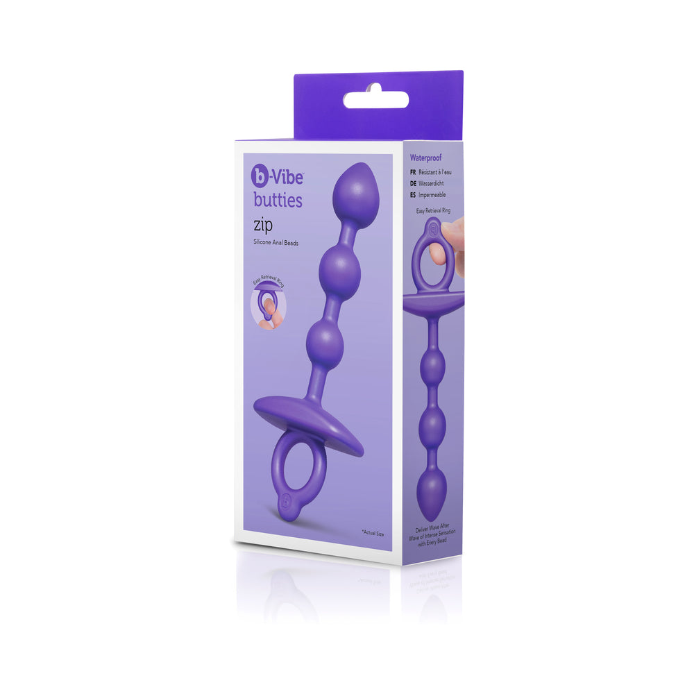 b-Vibe Butties Zip Silicone Anal Bead-