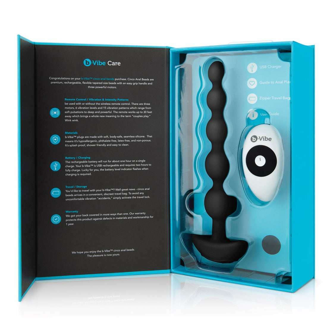 B-Vibe Cinco Beads-