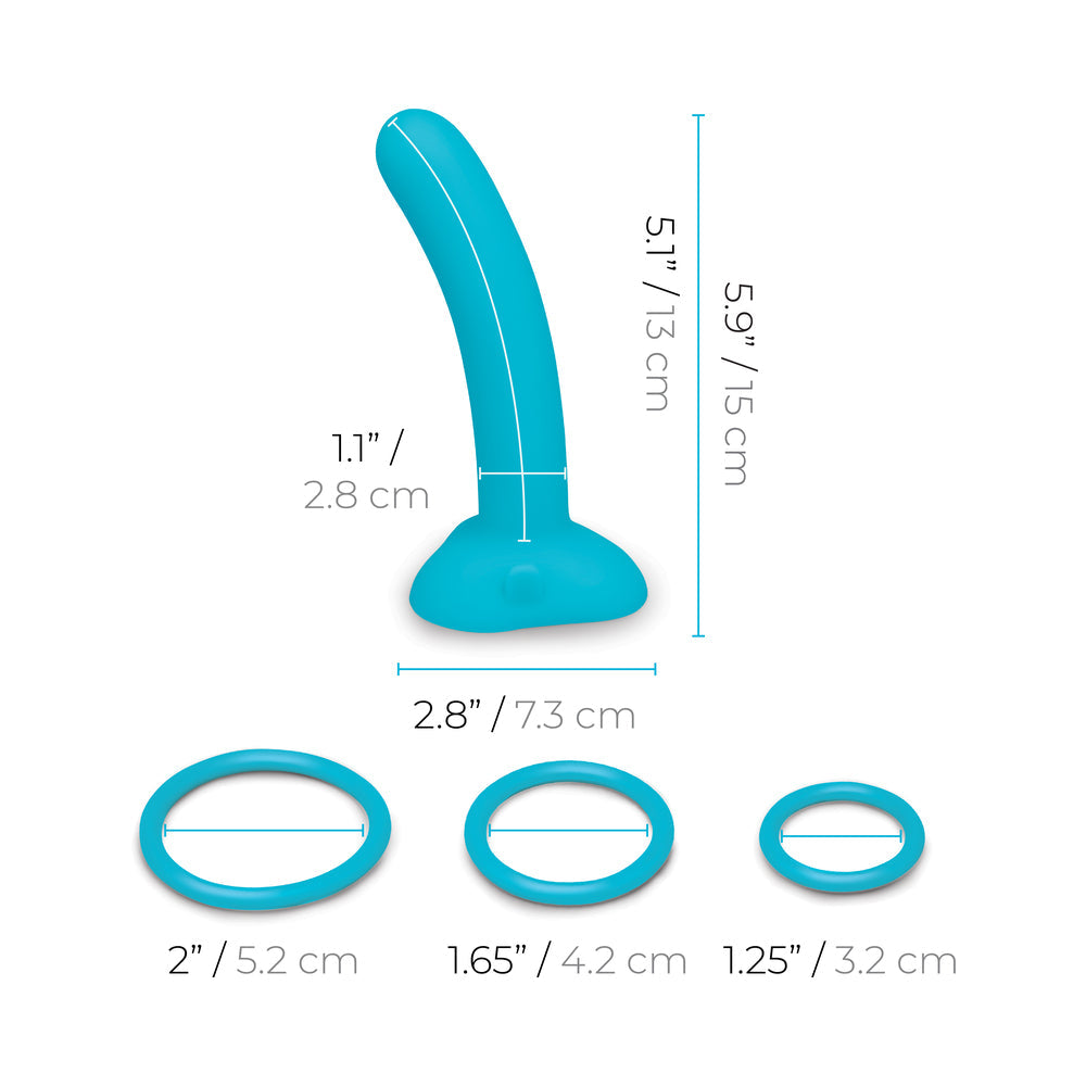 b-Vibe Every Body Strap-On Harness Set with 6 in. Silicone Dildo-