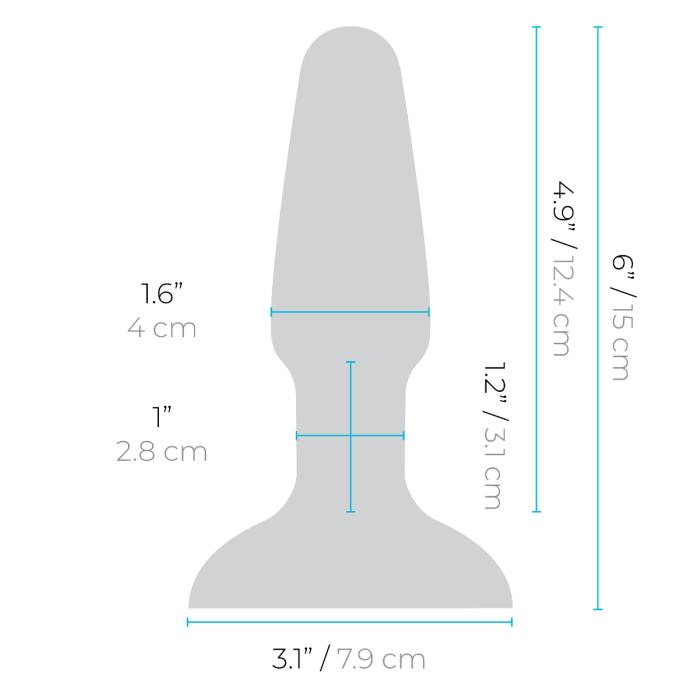 B-Vibe Rimming Plug 2-Teal-