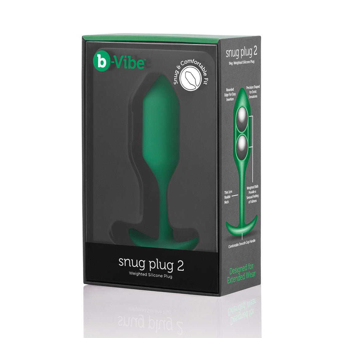 B-Vibe Snug Plug 2 (M)-Purple-