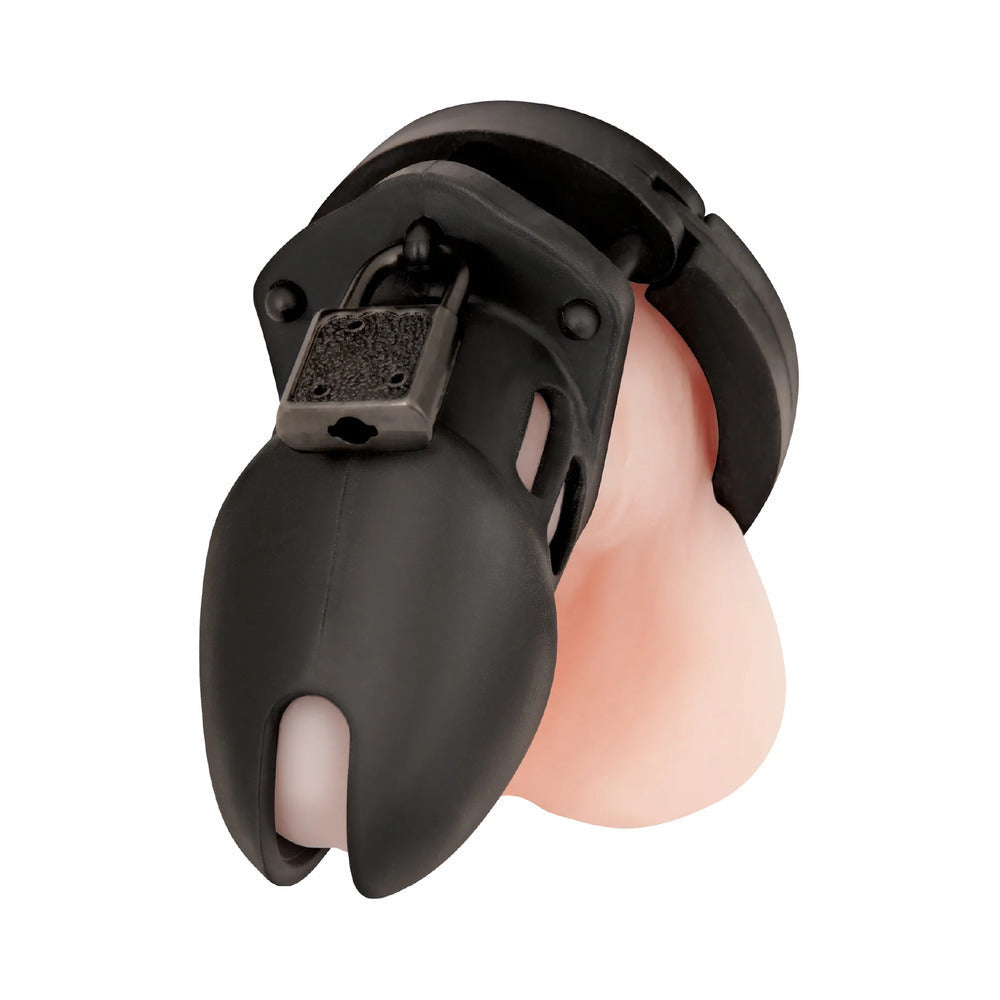 Blue Line Silicone Chastity Cage-