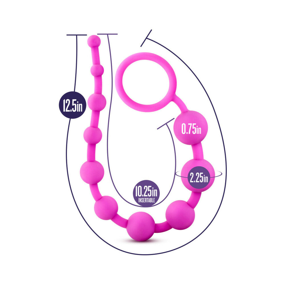 Blush Luxe Silicone 10 Beads-Pink-