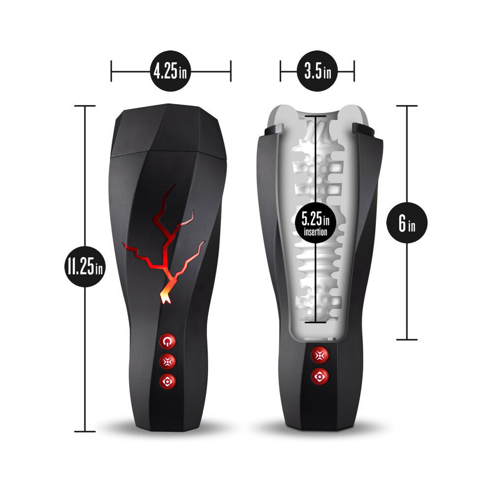 Blush M for Men Storm Vibrating Suction Masturbator-