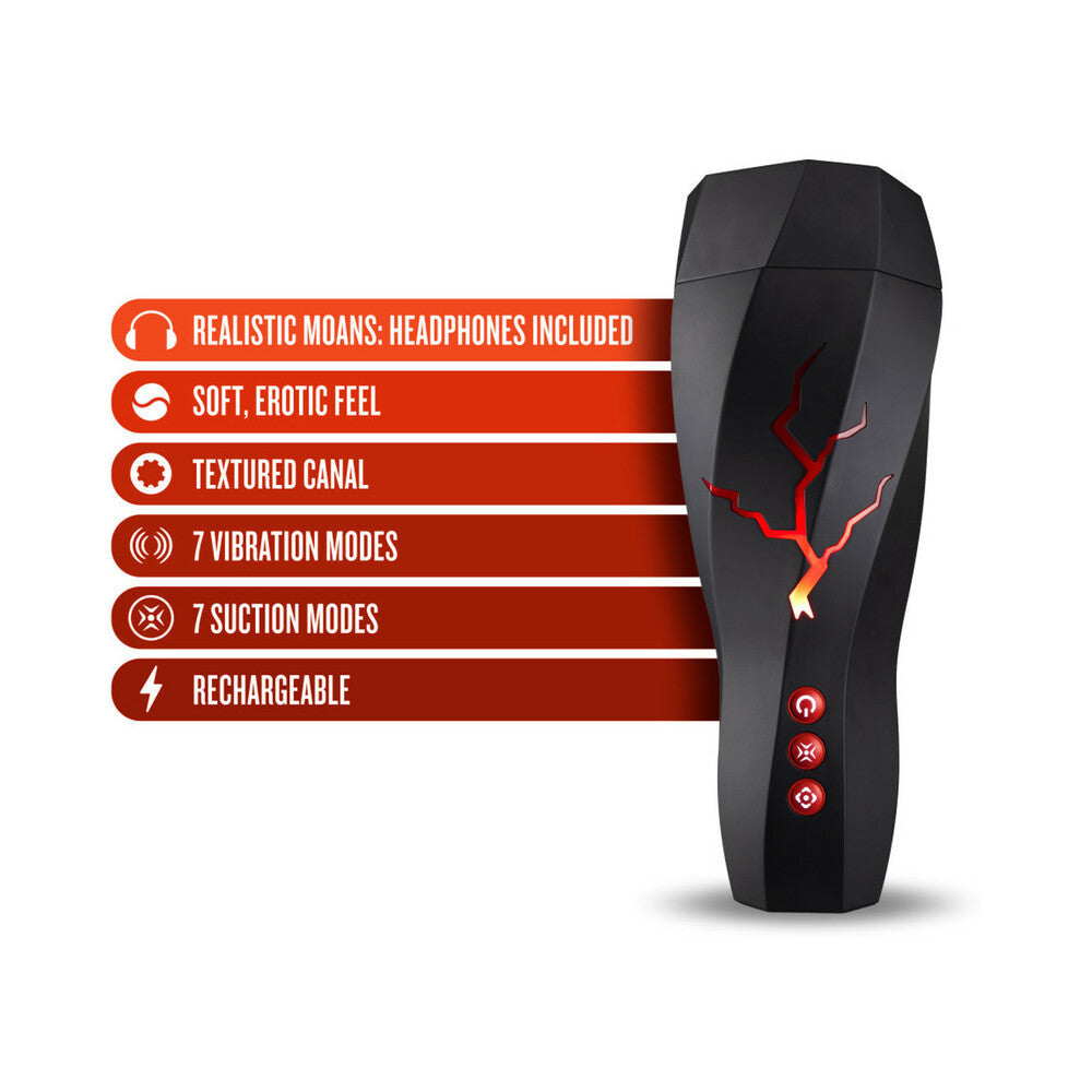 Blush M for Men Storm Vibrating Suction Masturbator-