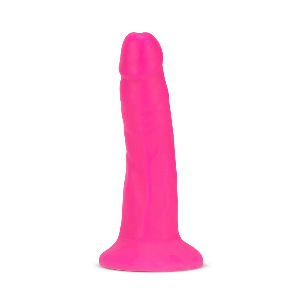 Blush Neo Elite 6 in. Dual Density Dildo-Neon Pink-