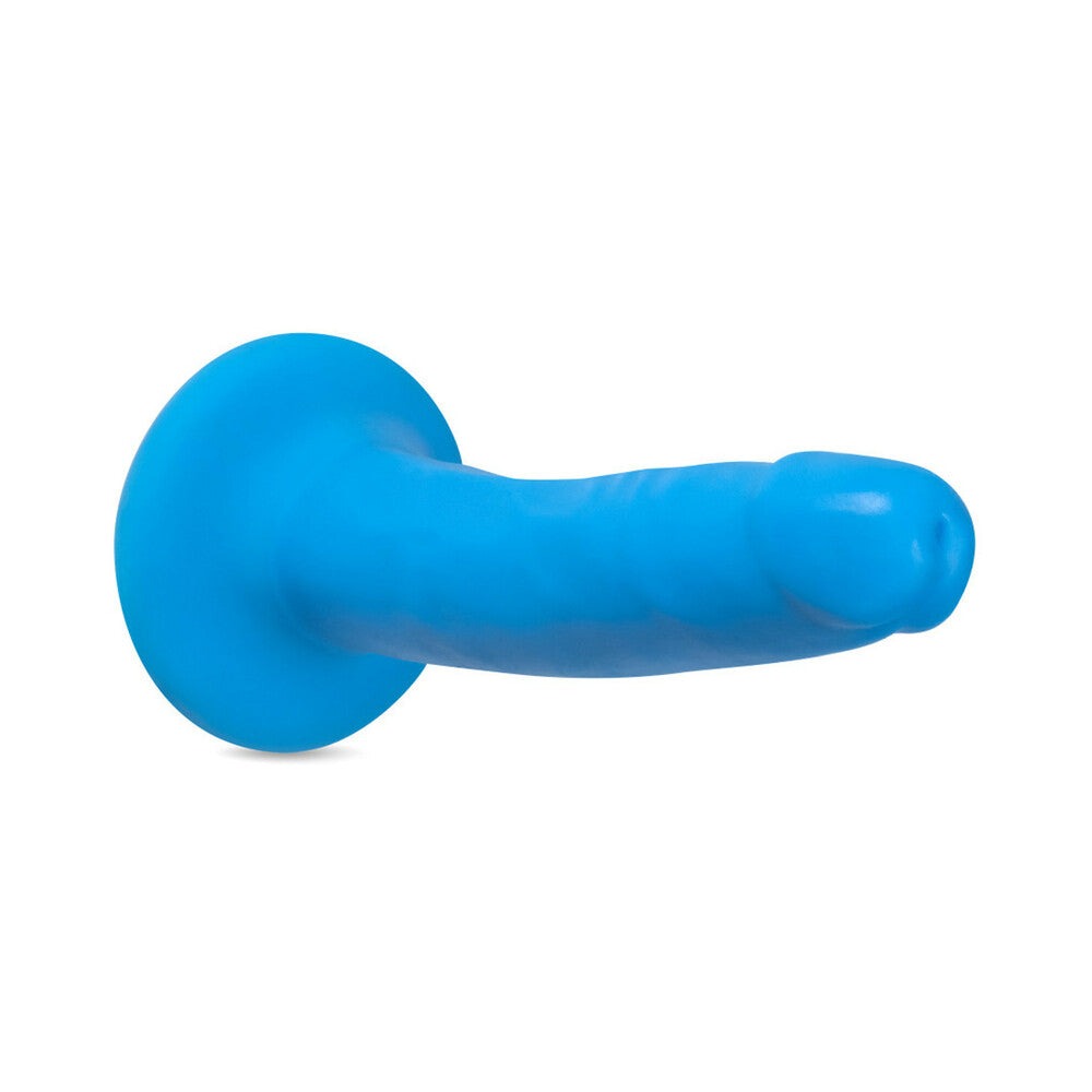Blush Neo Elite 6 in. Dual Density Dildo-Neon Pink-