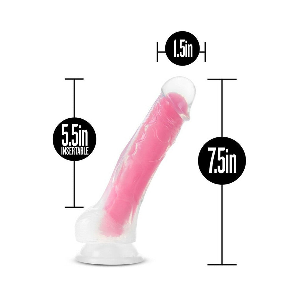 Blush Neo Elite Viper 7 in. (Glow in the Dark, Dual-density)-Neon Pink-