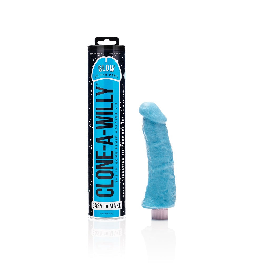 Clone-A-Willy DIY Vibrating Dildo Kit Glow-in-the-Dark-Blue-