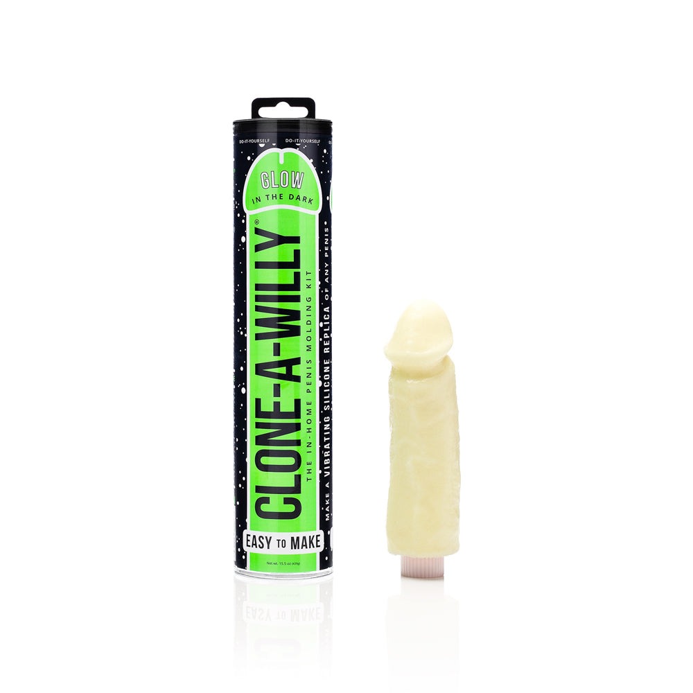 Clone-A-Willy DIY Vibrating Dildo Kit Glow-in-the-Dark-Green-