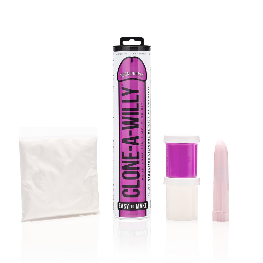 Clone-A-Willy DIY Vibrating Dildo Kit-Neon Purple-
