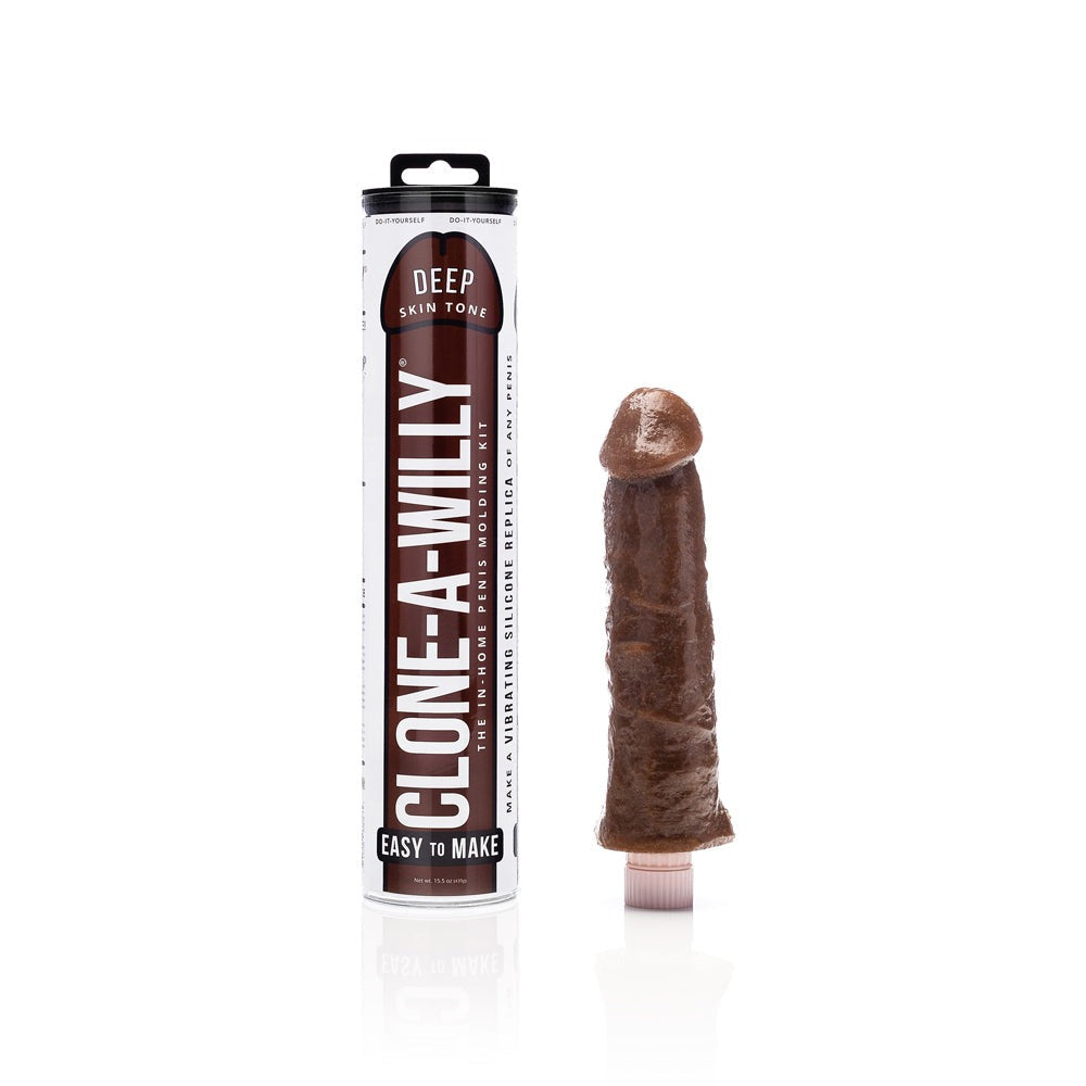 Clone-A-Willy DIY Vibrating Dildo Kit Skin Tone-Deep Skin Tone-