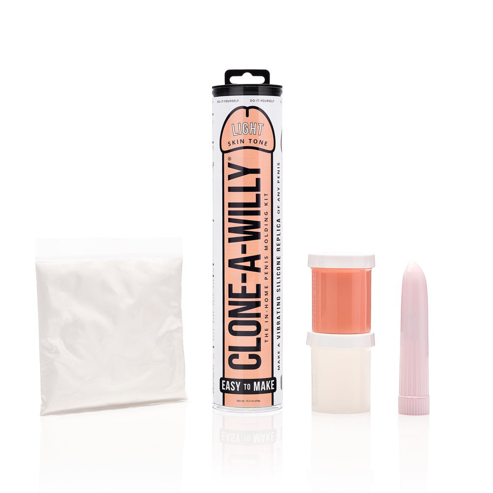 Clone-A-Willy DIY Vibrating Dildo Kit Skin Tone-Light Skin Tone-