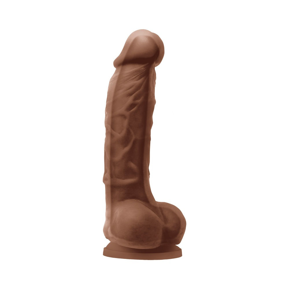 Colours Dual Density 5 in. Dildo-Brown-