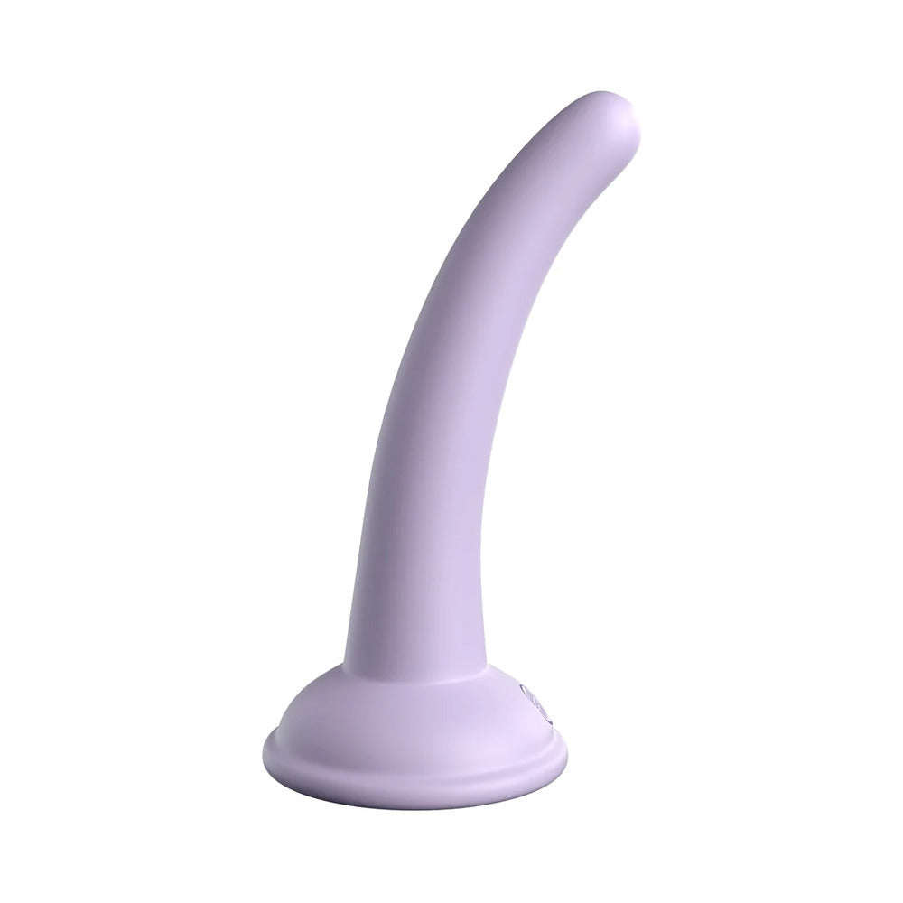 Dillio Platinum Collection Curious Five 5 in. Silicone Dildo-Purple-