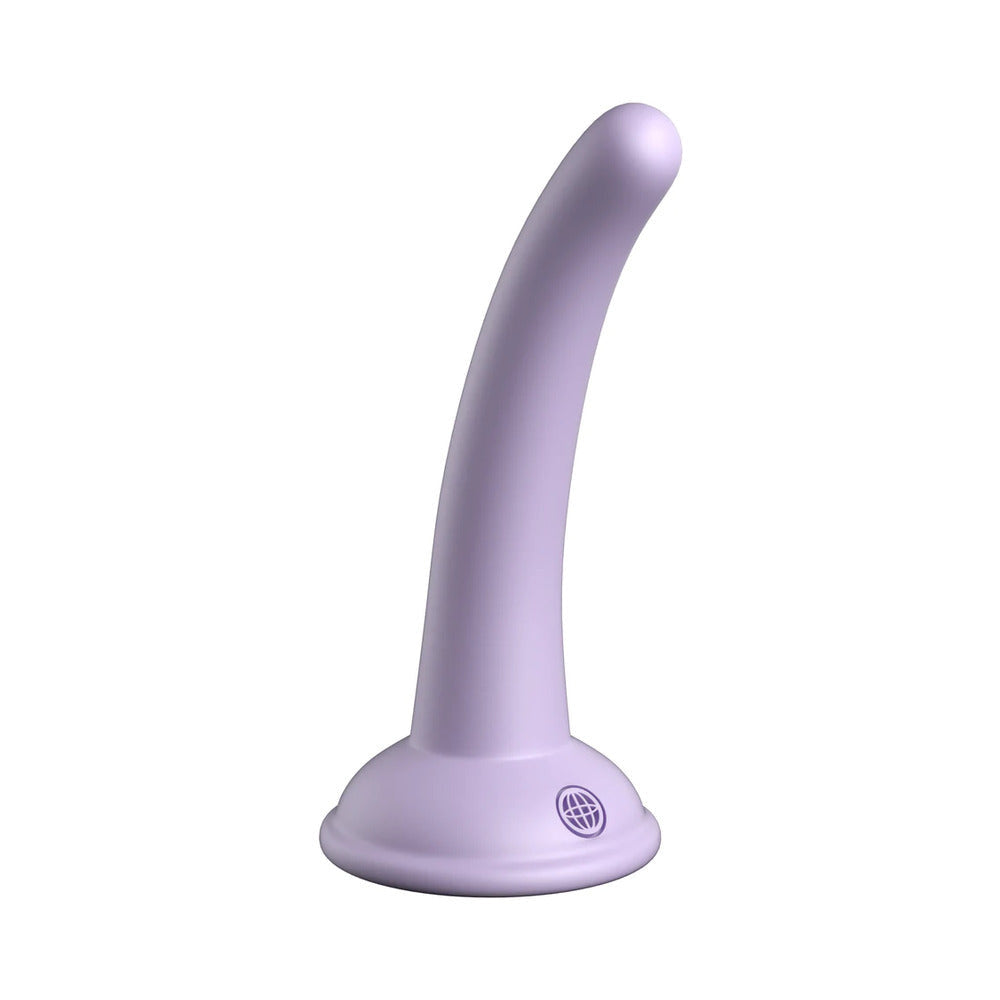 Dillio Platinum Collection Curious Five 5 in. Silicone Dildo-Purple-