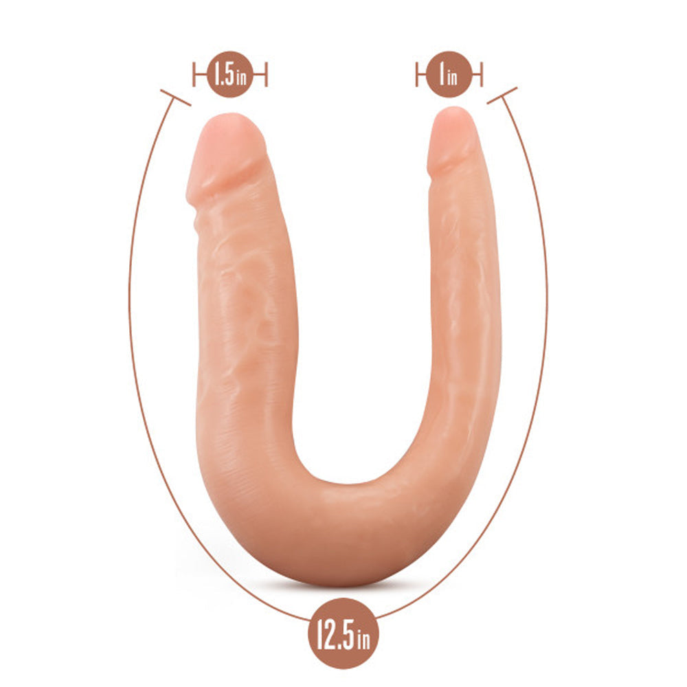Dr. Skin Silicone Dr. Double Realistic 12 in. Dual-Ended Dildo-