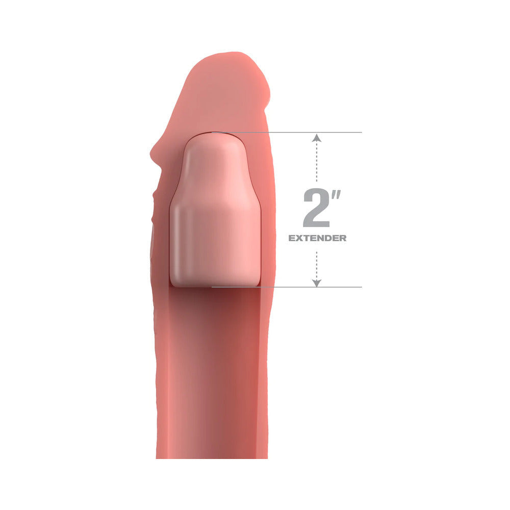 Fantasy X-tensions Elite 6 in. Silicone Extension with Strap & 2 in. Extender-