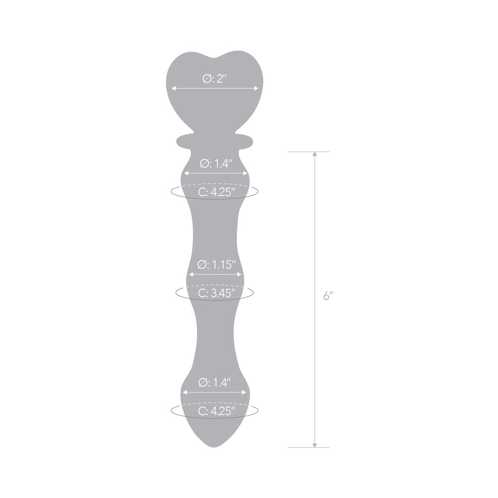 Glas8in.GlassDildowithHeartHandlesizinginfo