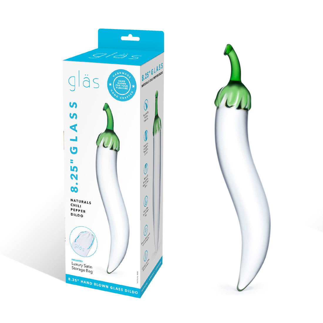 GLAS Chili Pepper Glass Dildo-