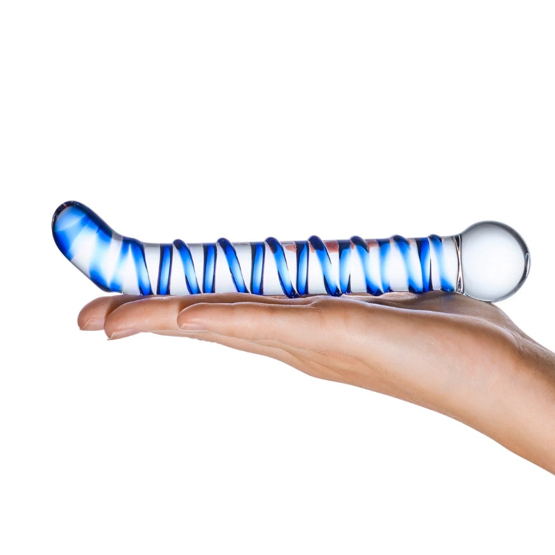 GLAS Mr. Swirly Glass Dildo-