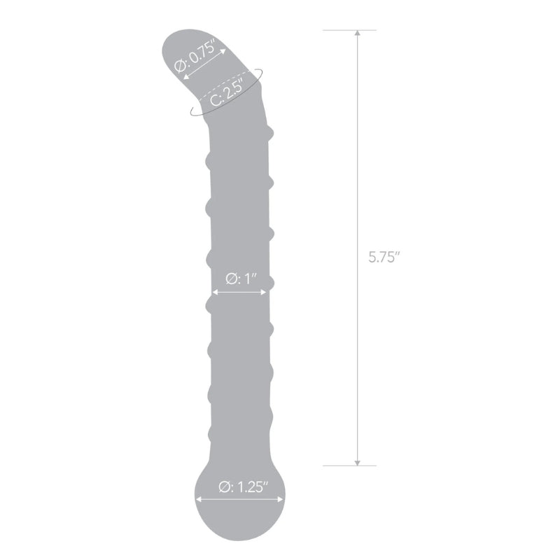 GLAS Mr. Swirly Glass Dildo-