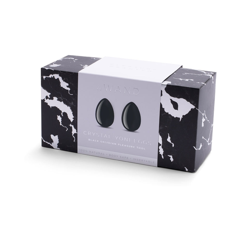 Le Wand Crystal Yoni Eggs-Black Obsidian-