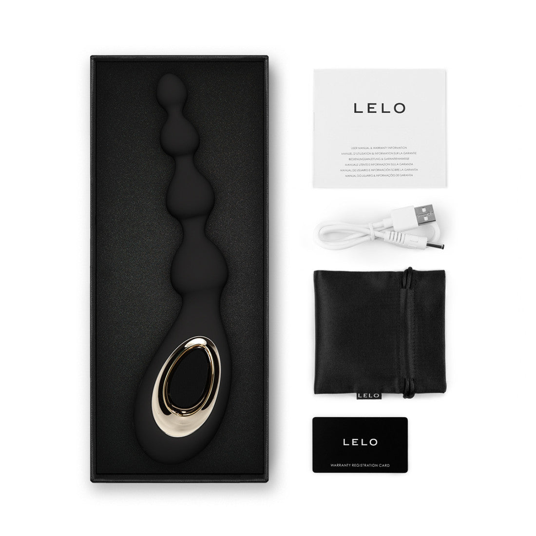 Lelo Soraya Beads-Black-